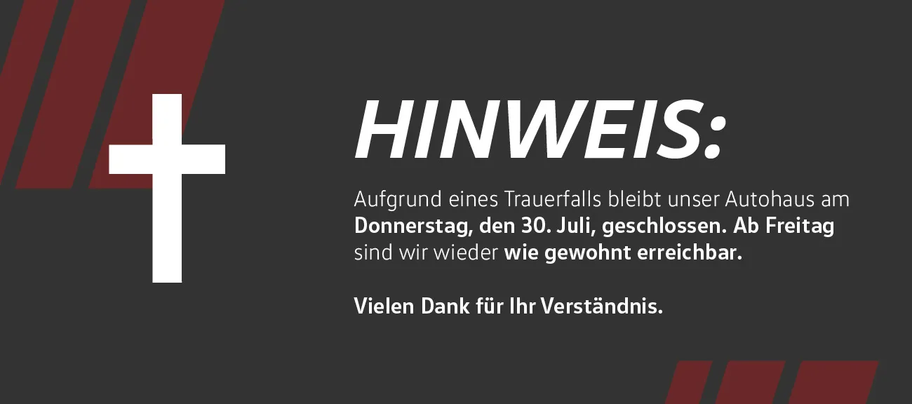 Trauerfall geschlossen