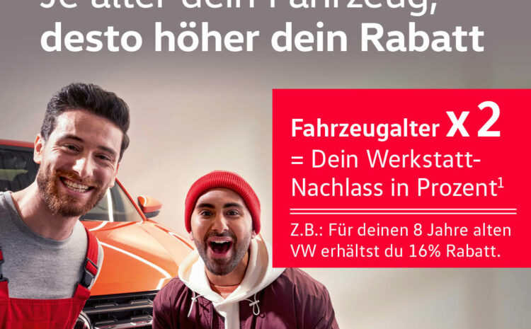  VW Fahrzeugalter x2 Aktion